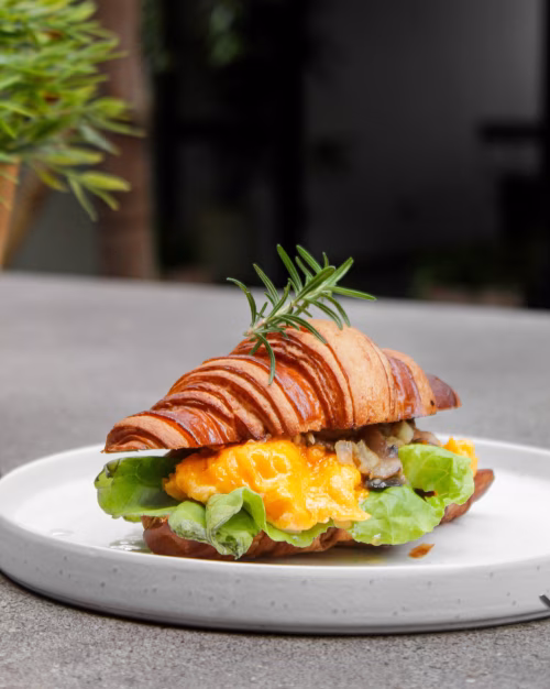 Gourmet Croissant Breakfast Sandwich